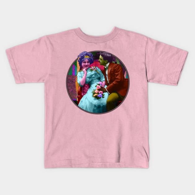 Love in Technicolor Kids T-Shirt by Doctor Tarr Design